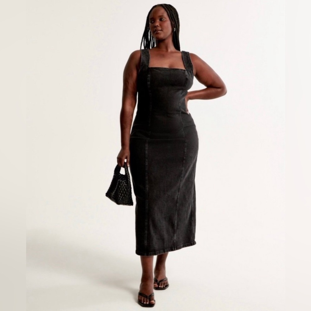 Abercrombie black Jean dress XSP